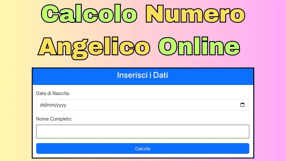 Calcolo Numero Angelico Online